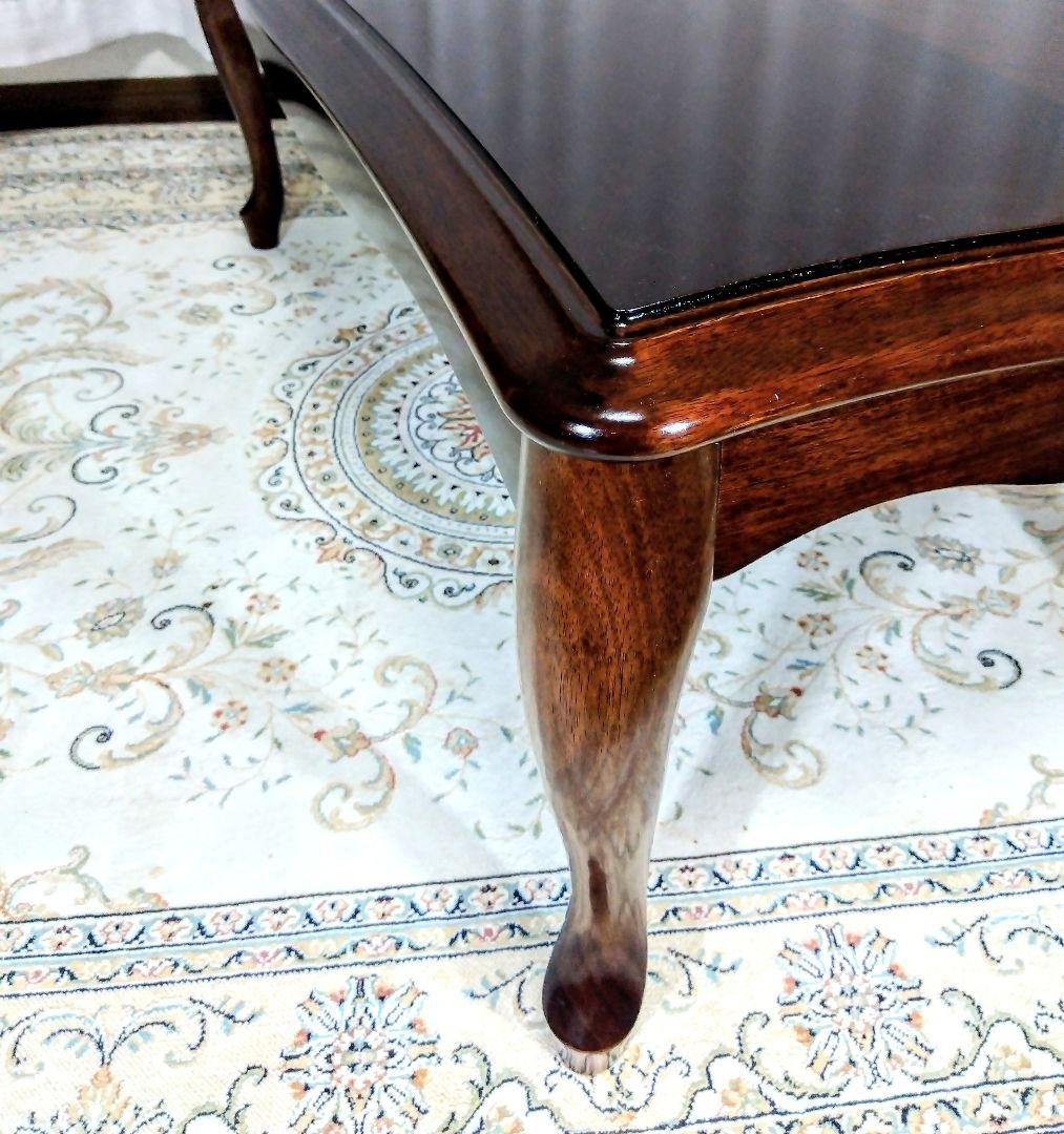 【猫脚アンティーク】センターテーブル　ヴィンテージローテーブル　✱美品✱