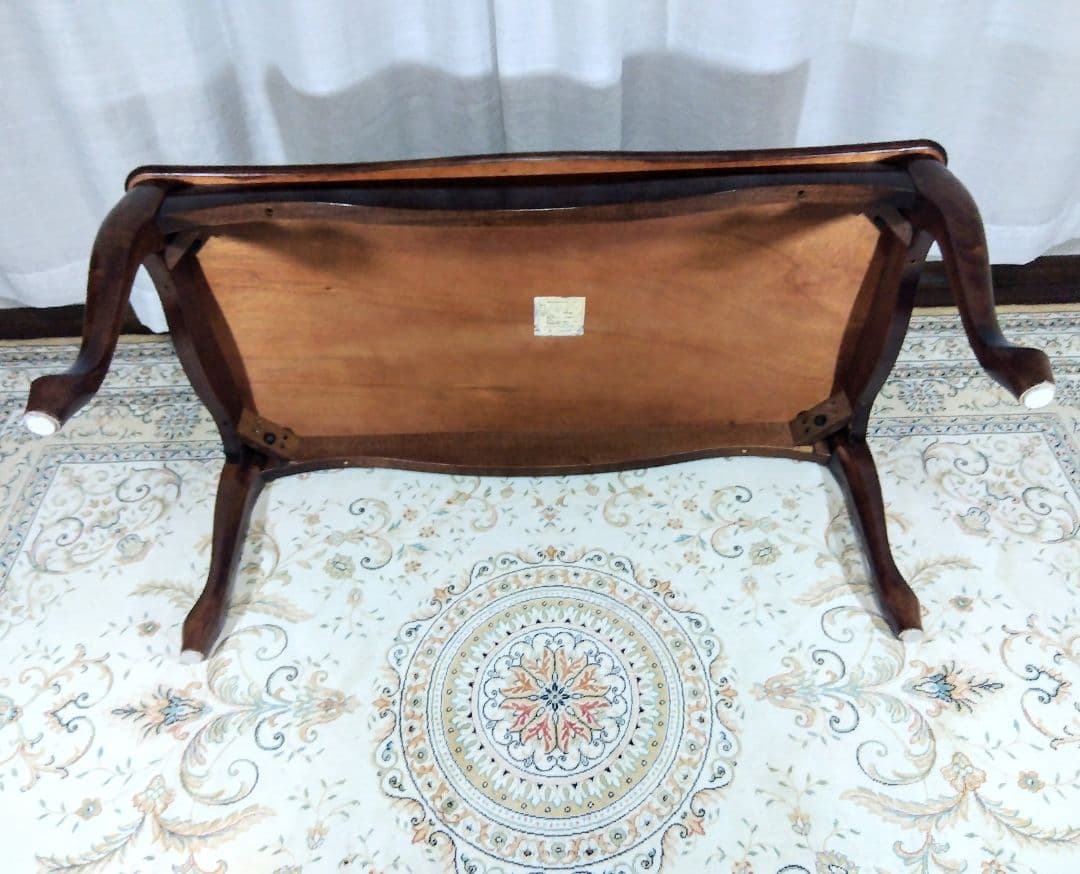 【猫脚アンティーク】センターテーブル　ヴィンテージローテーブル　✱美品✱