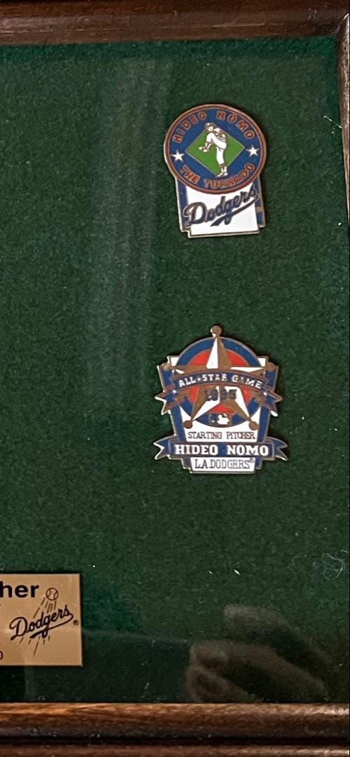 限定品　元大リーガー野茂英雄投手ピンバッジセット　1859/10000