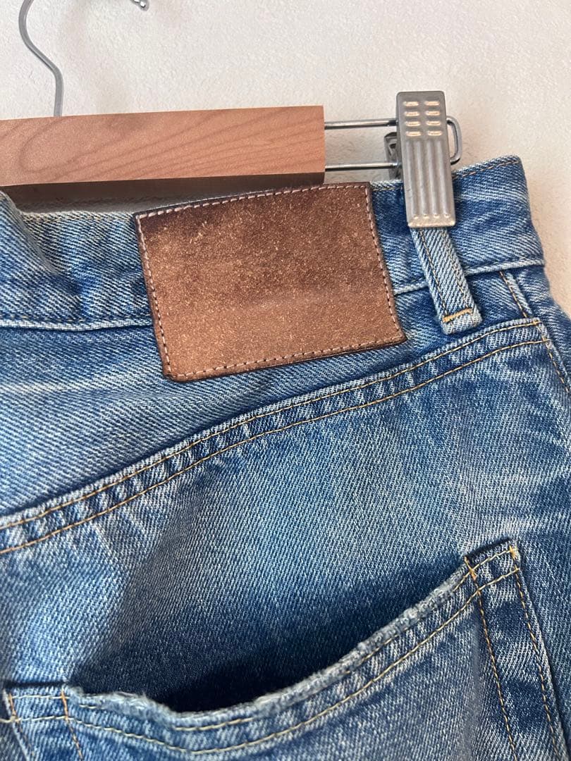 Ronherman denim ストーンウォッシュ ストレートデニム