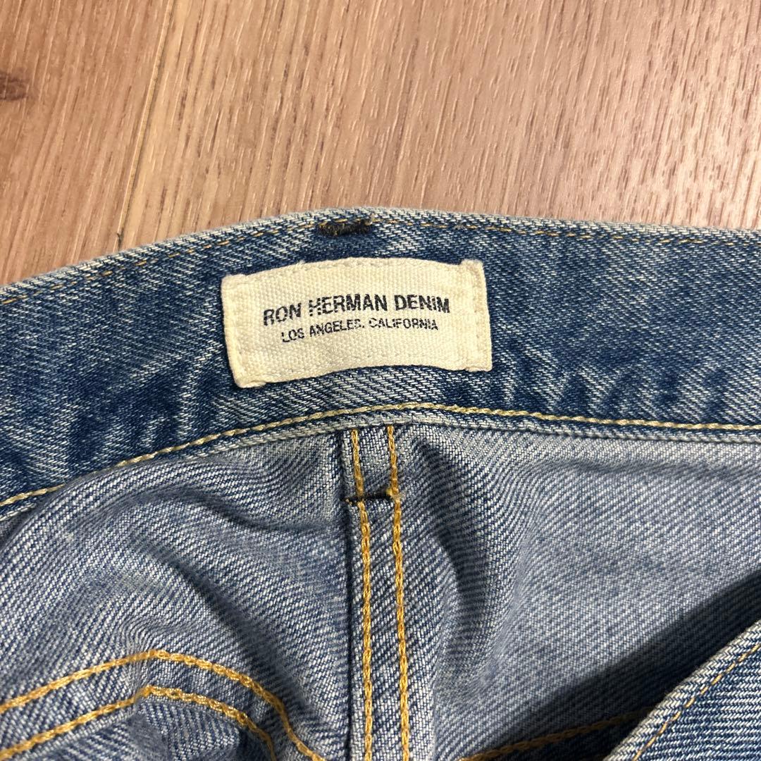 Ronherman denim ストーンウォッシュ ストレートデニム