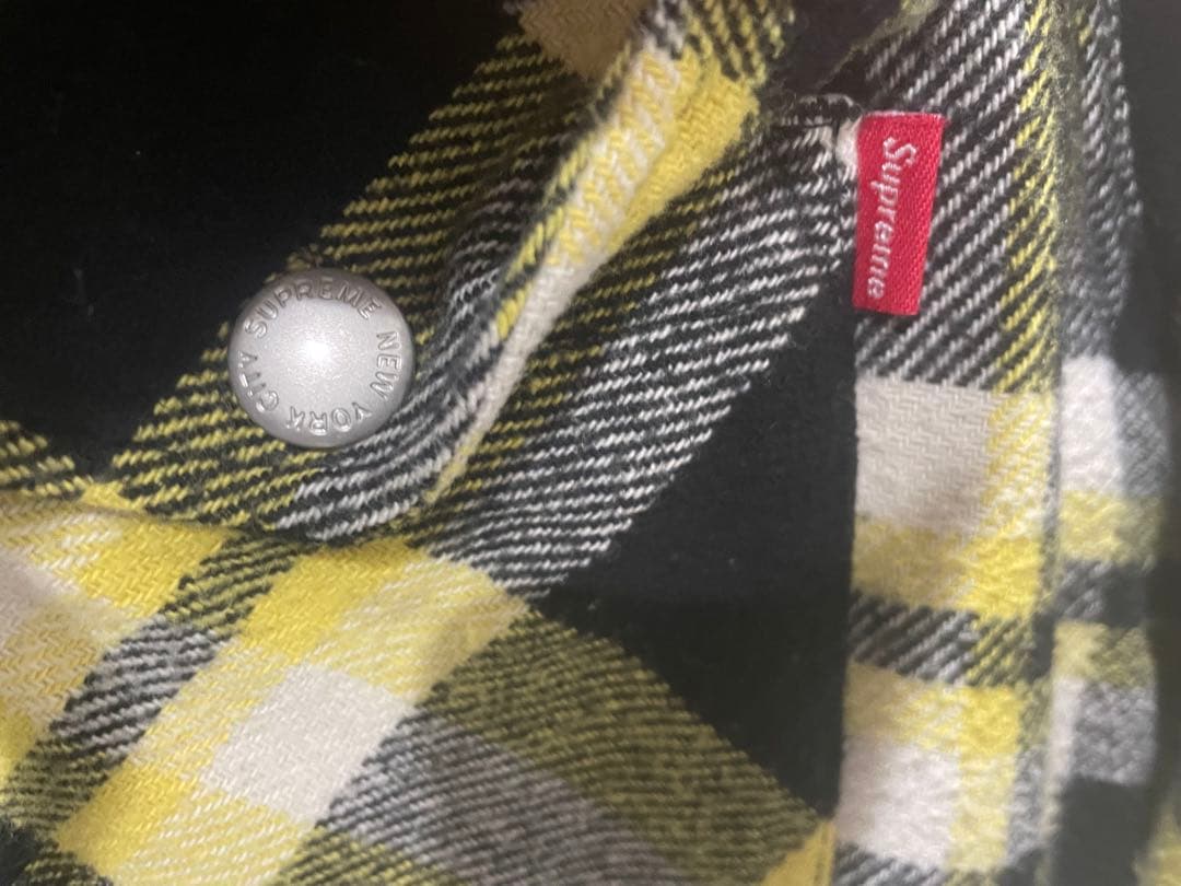 Supreme チェックキルティングジャケットM