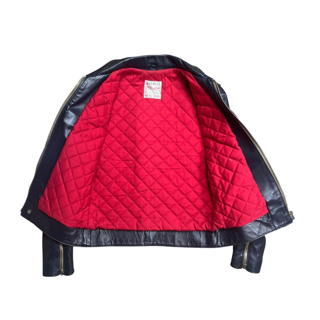 Lewis Leathers ドミネーター ホースハイド ネイビー 36