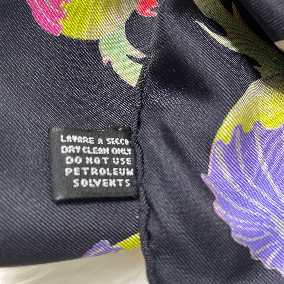 GUCCI ポピー花柄 シルクスカーフ