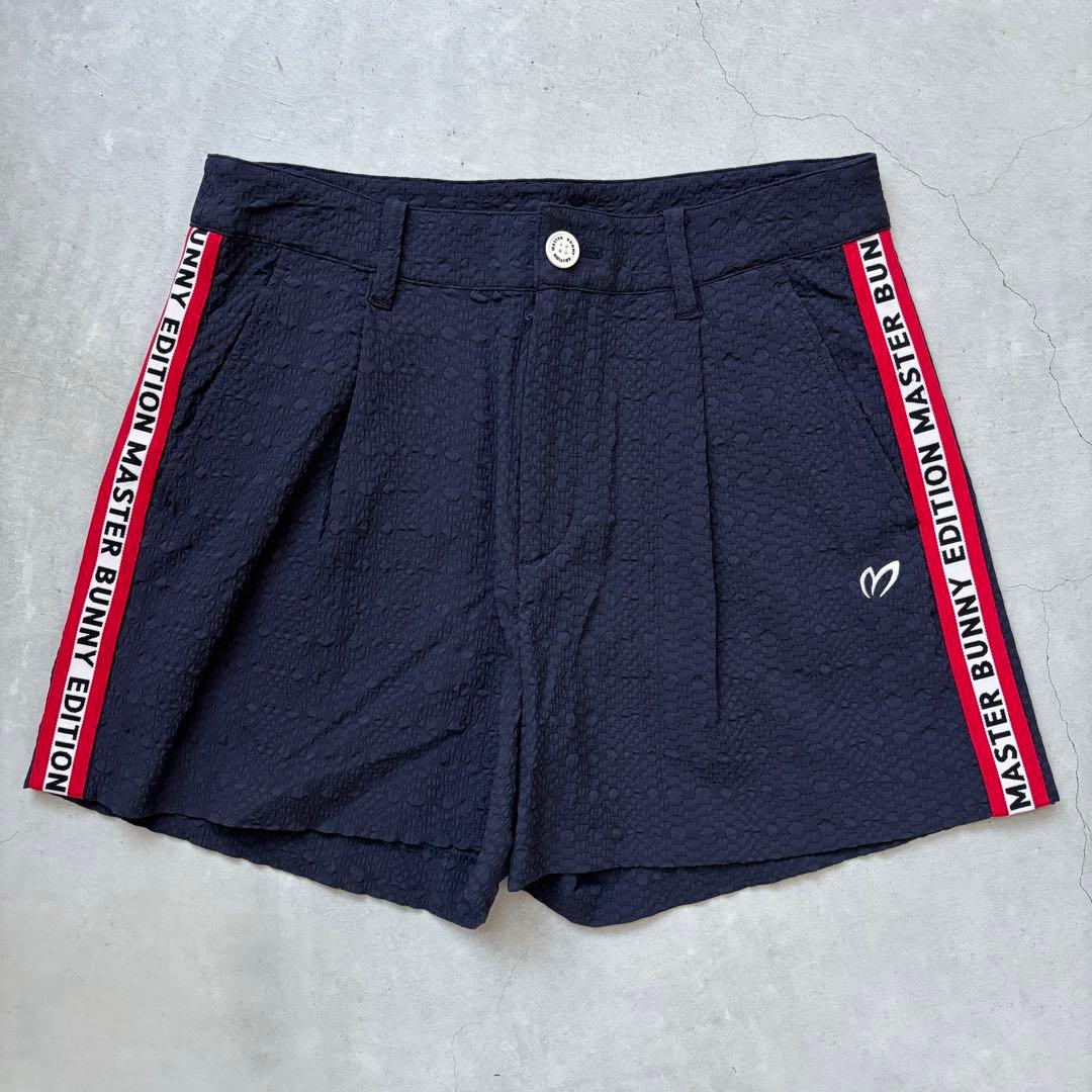 【美品】MASTER BUNNY EDITION ロゴ ストレッチショートパンツ