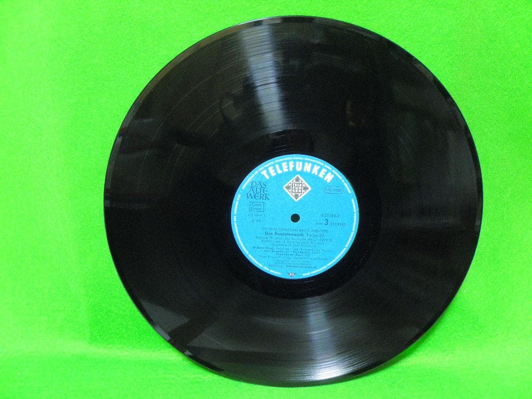 ＬＰレコード　　バッハ＝カンタータ大全集　 第２０巻