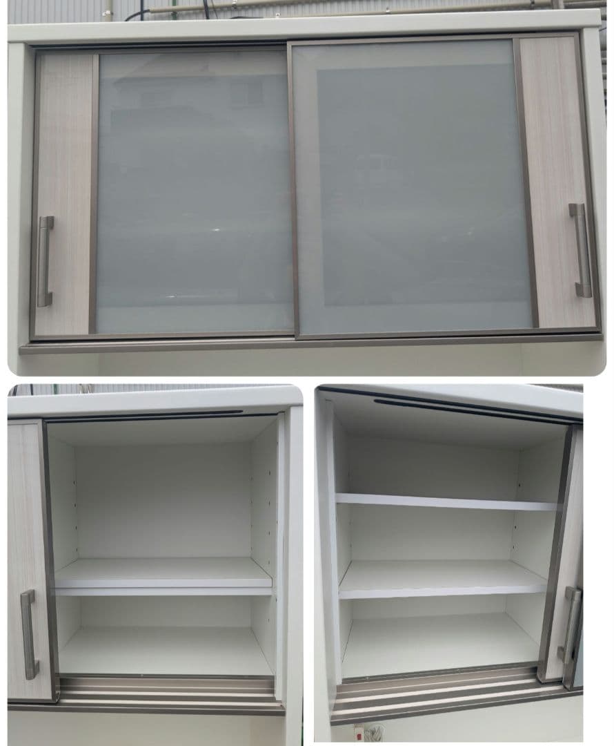 NITORI ニトリ キッチンボード 食器棚　ポスティア 100KB WH