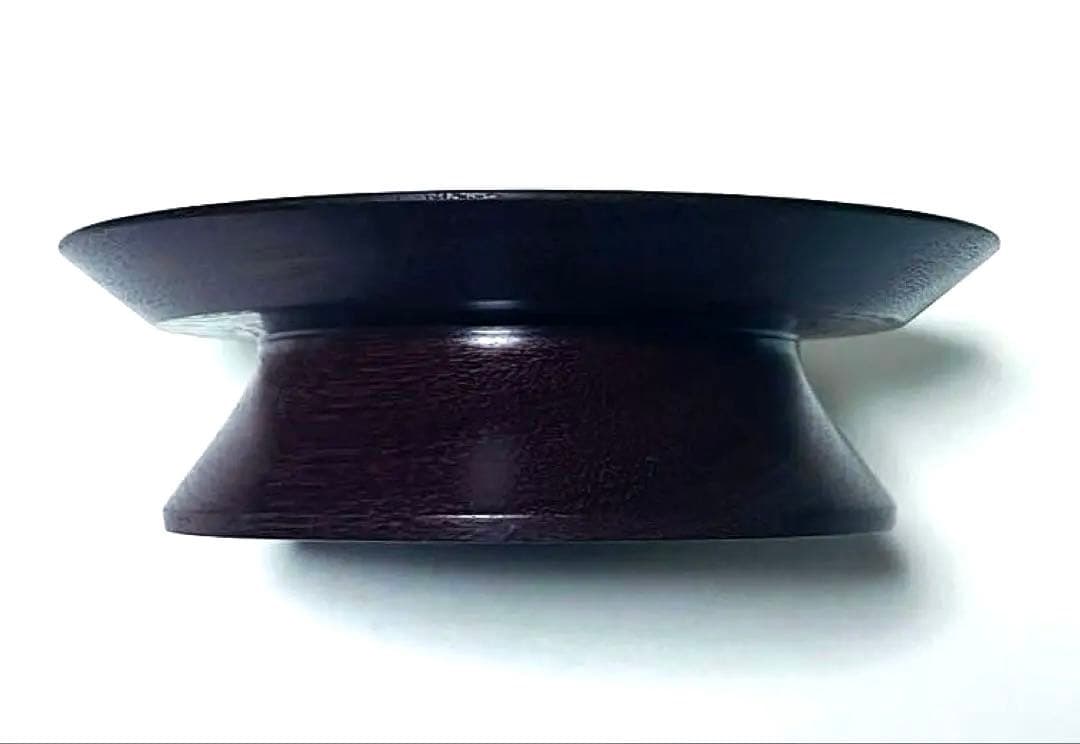 菓子器　高台皿　木製 パープルハート