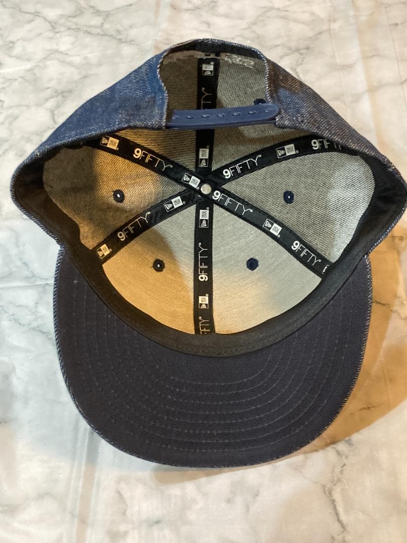 北海道日本ハムファイターズ NEWERAキャップ デニム ハート