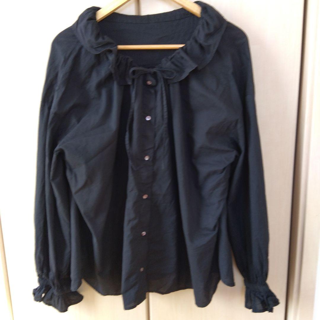 ジャーナルスタンダード　コットンローン フリルパフブラウス