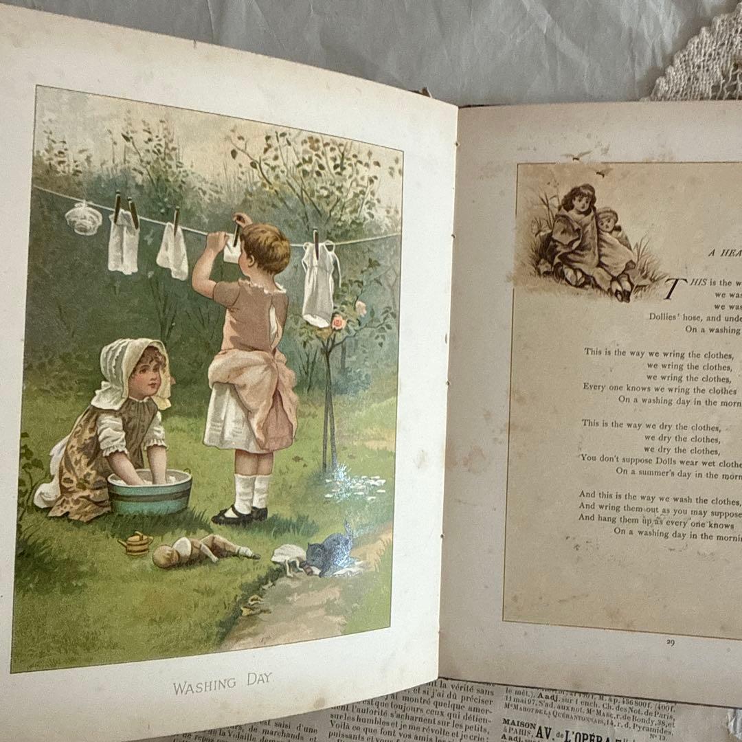 稀少アンティーク美しい挿絵の絵本　洋書ヴィクトリアン古書アーネストニースター絵本