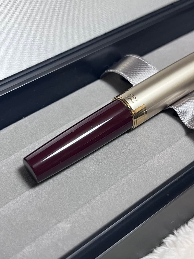 ☆廃番品 新品未使用 パイロット 万年筆 エリート ディープレッド F 細字☆