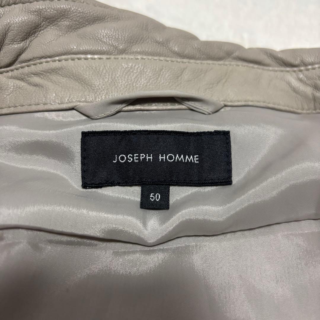◆美品◆良品◆ JOSEPH HOMME レザージャケット やぎ革 ＬＬ相当