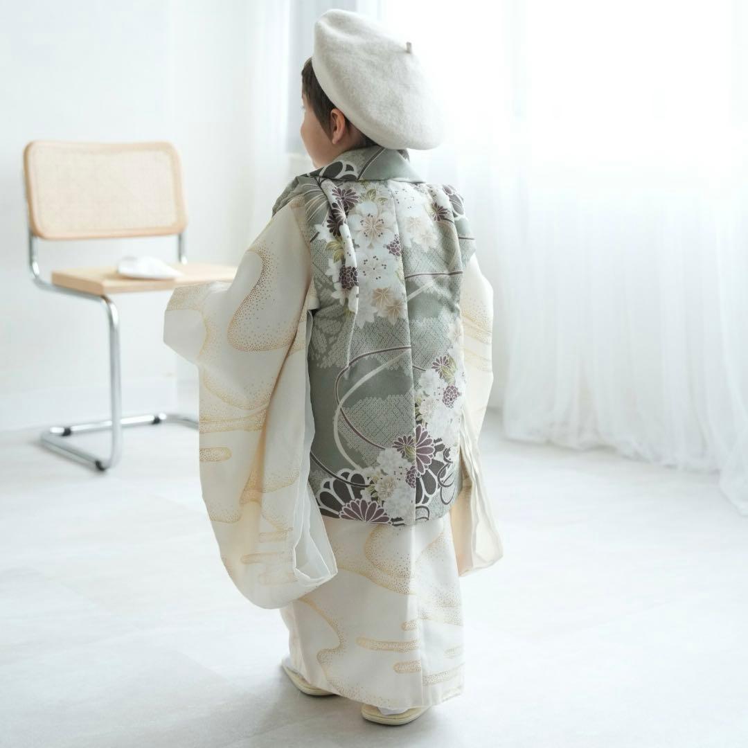 utatane ひよこ商店　七五三 男の子　被布着物セット　３歳