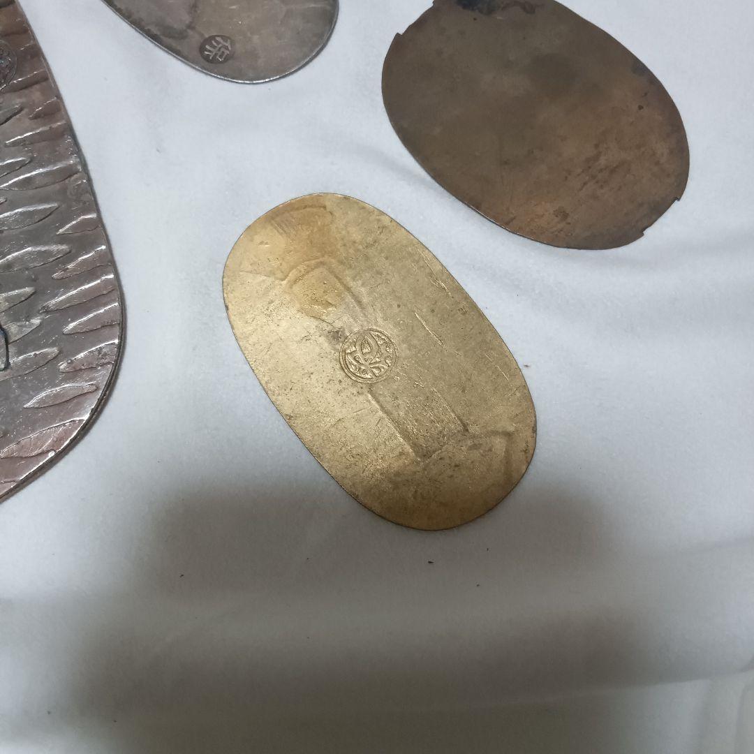 レプリカ金属製 楕円形 5枚セット