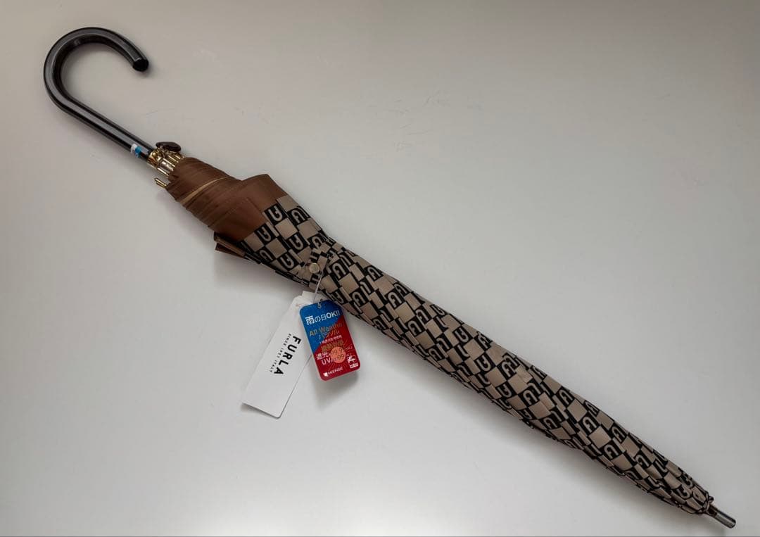 【新品】フルラ 日傘　晴雨兼用　長傘　FURLA モノグラム