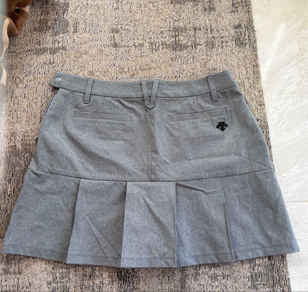 DESCENTE ゴルフ プリーツスカート グレー