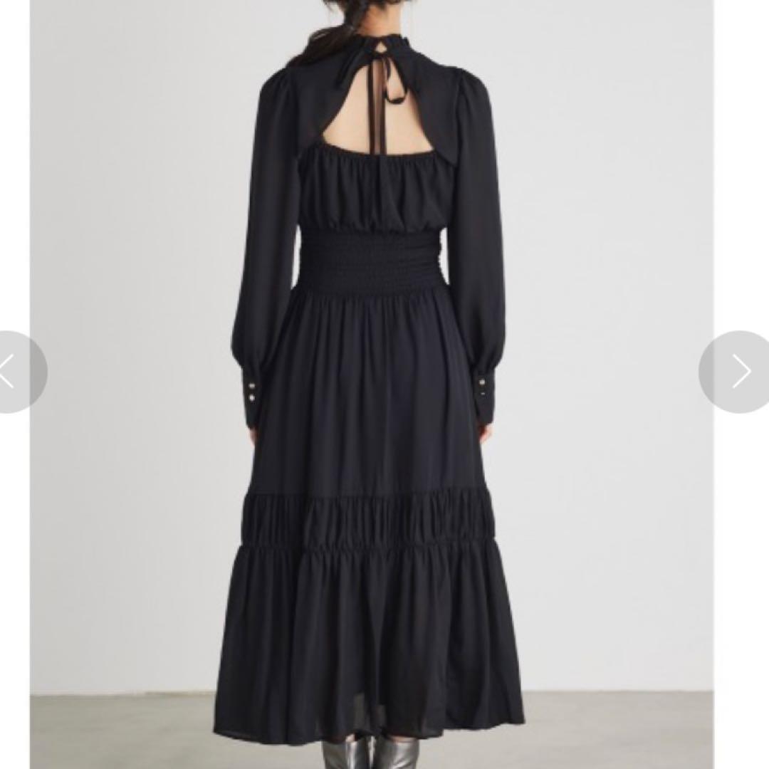 rienda リエンダ バストカットフレアワンピース ブラック Sサイズ