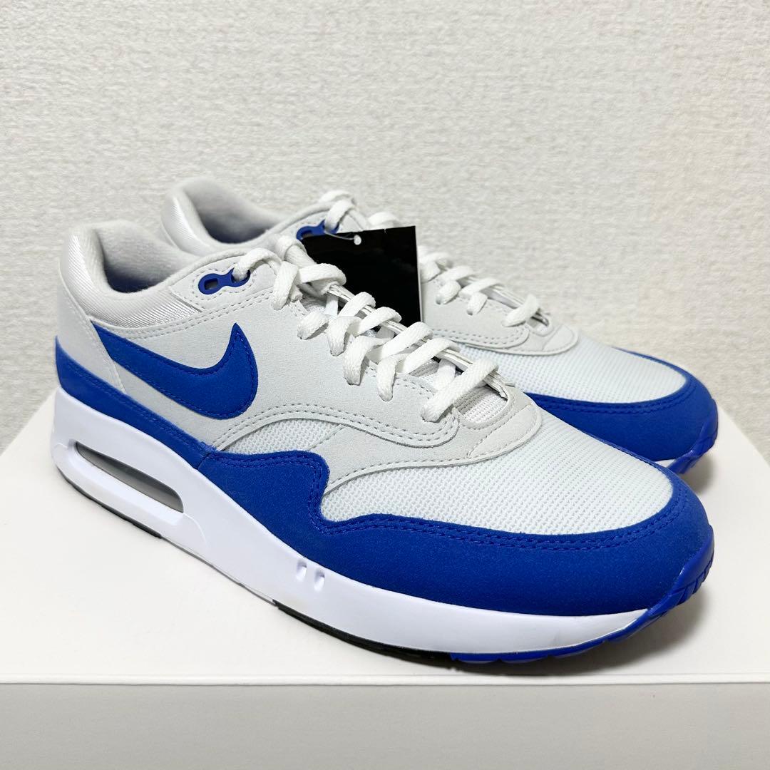 ナイキ ゴルフ 26.5cm エアマックス スパイク シューズ 靴 白 青