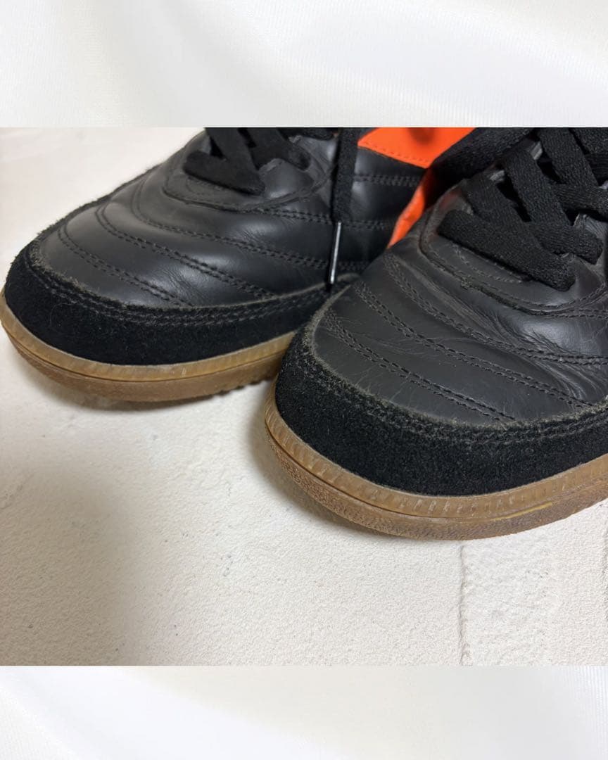 【限定1点】レア diadora ディアドラフットサル28.5 ブラックオレンジ