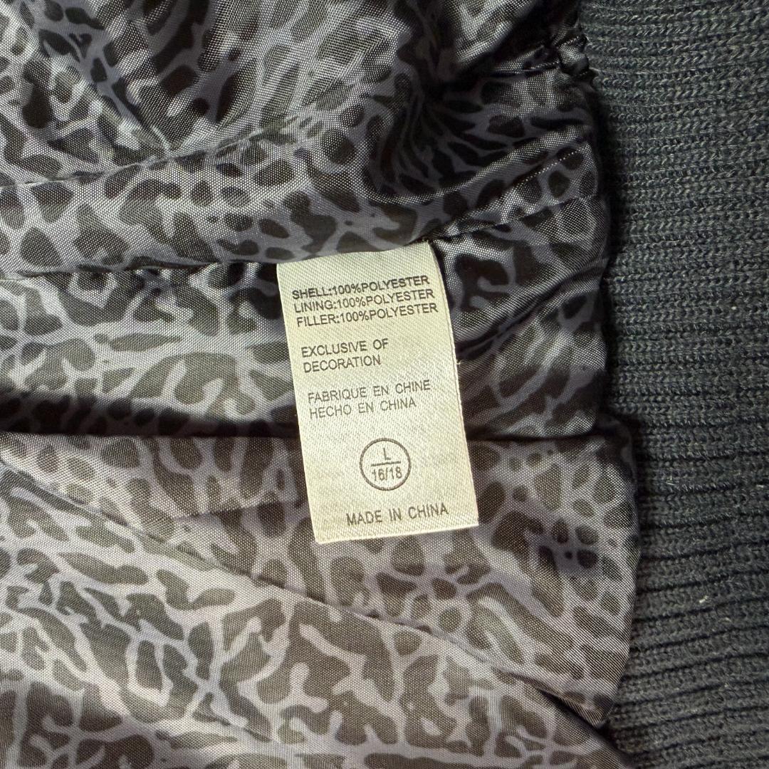 3852 極美品 NIKE エアージョーダン ダウンベスト ロゴ刺繍 ブラック