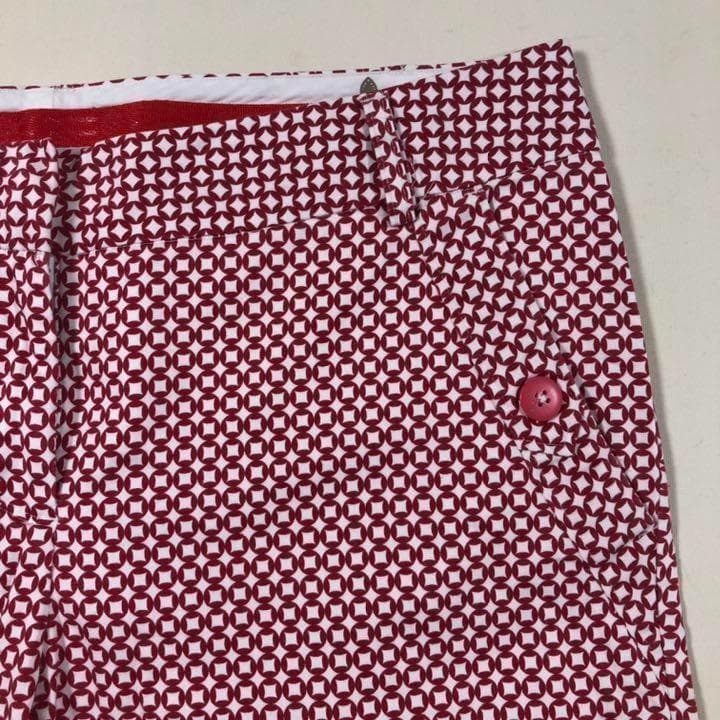 プーマゴルフ コオリナ ショート ハーフパンツ レッド 総柄 サイズ10