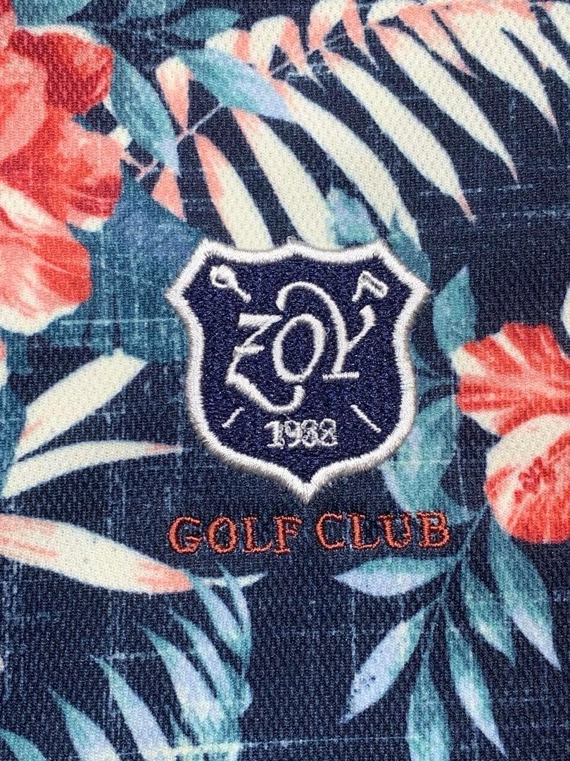 【ZOY】アロハプリントワンピース ゴルフウェア 40