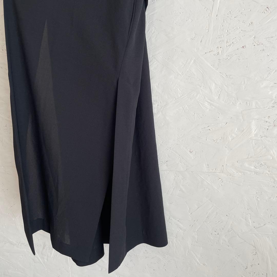 2024SS【LOUNIE】ハーフスリーブロングジレ　黒　38