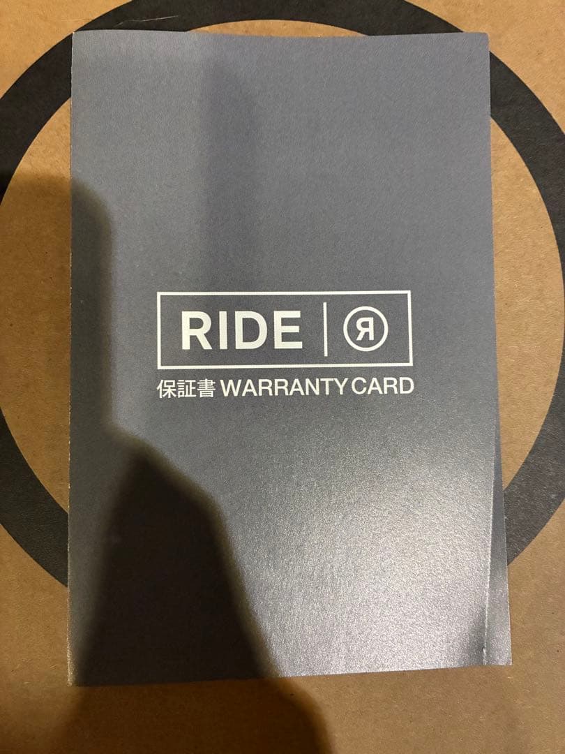 【新品未使用】【保証書付】RIDE THE 92 25.5cm 25-26モデル