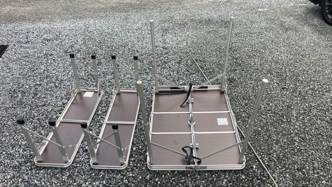 アルミ製テーブルチェアセット