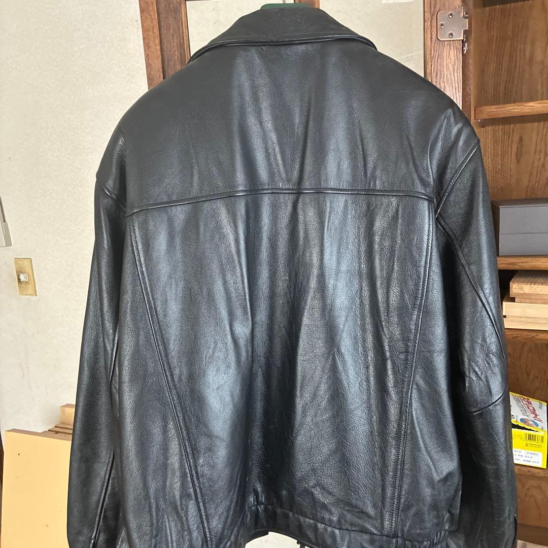 crogt & barrow ブラックレザージャケット Lサイズ