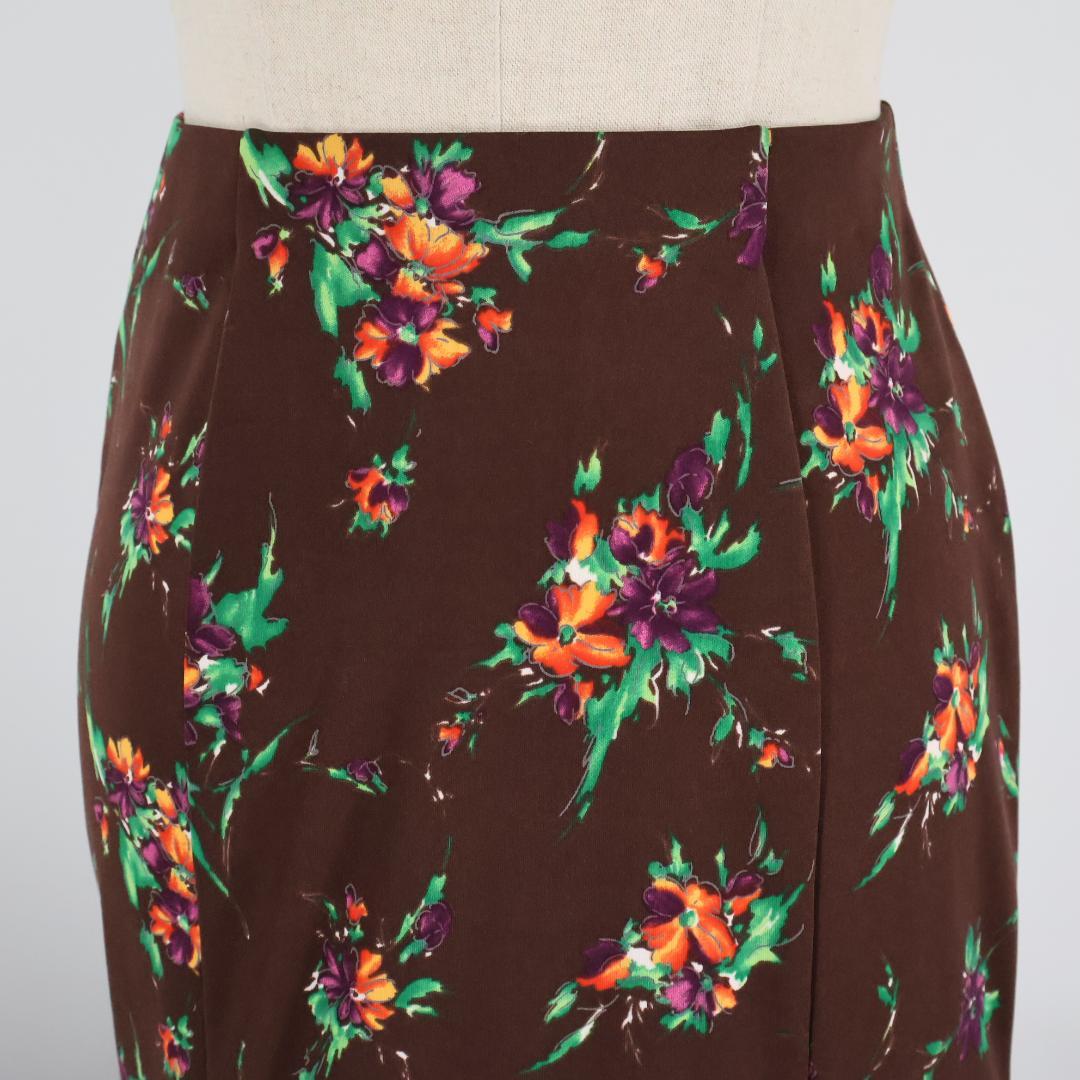 【美品 日本製 フラメンコ衣装】ブラウン CHACOTT ファルダ スカート