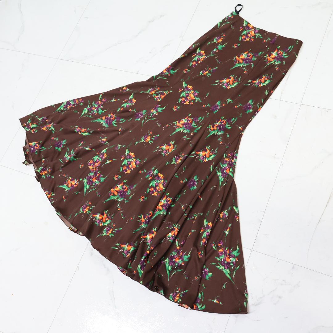 【美品 日本製 フラメンコ衣装】ブラウン CHACOTT ファルダ スカート