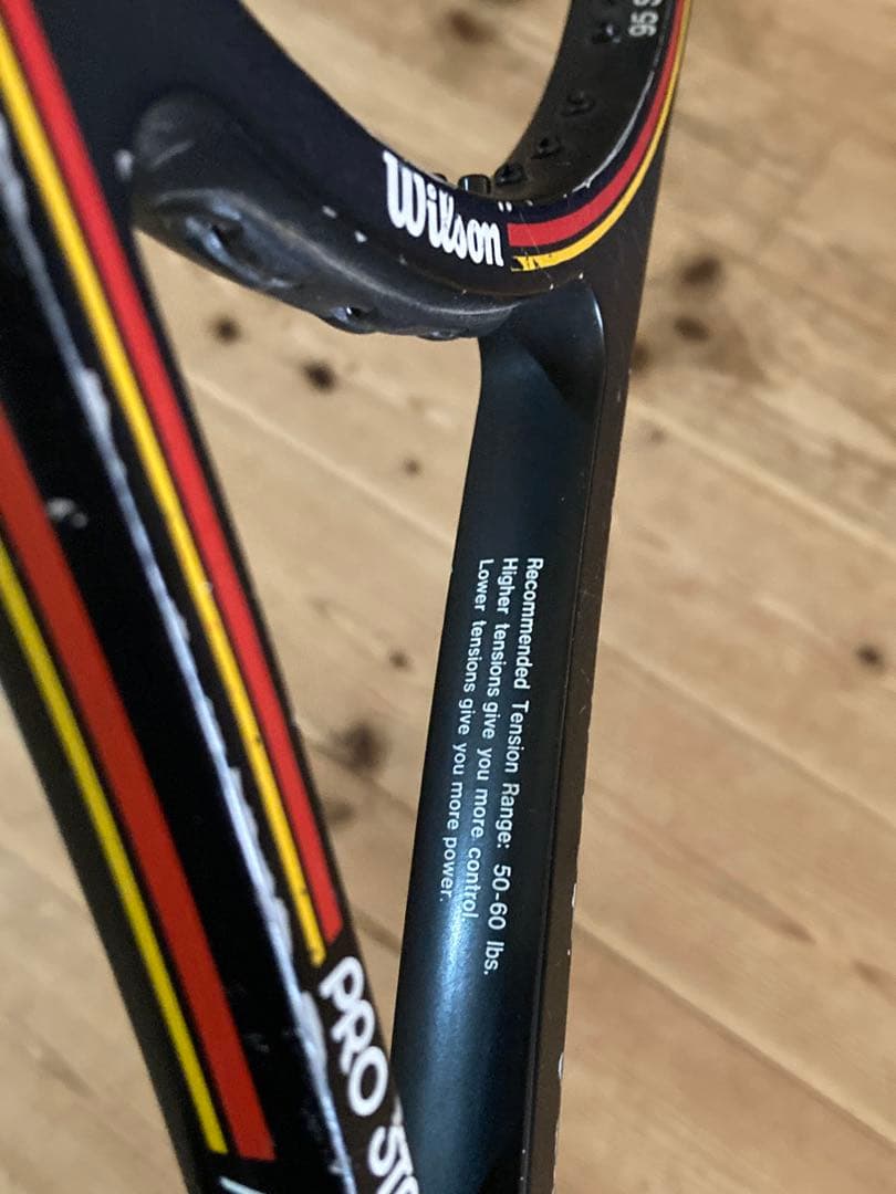 プロスタッフ6.0リミテッド95、エディでチューンナップ、ウィルソン G3→G5