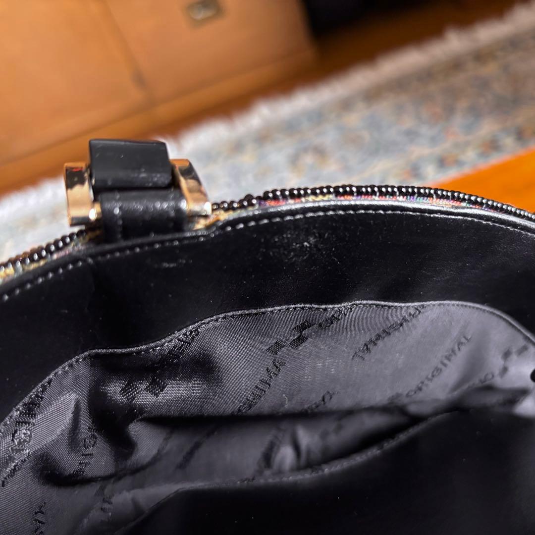 和装【 刺繍 ビーズバッグ 】がま口