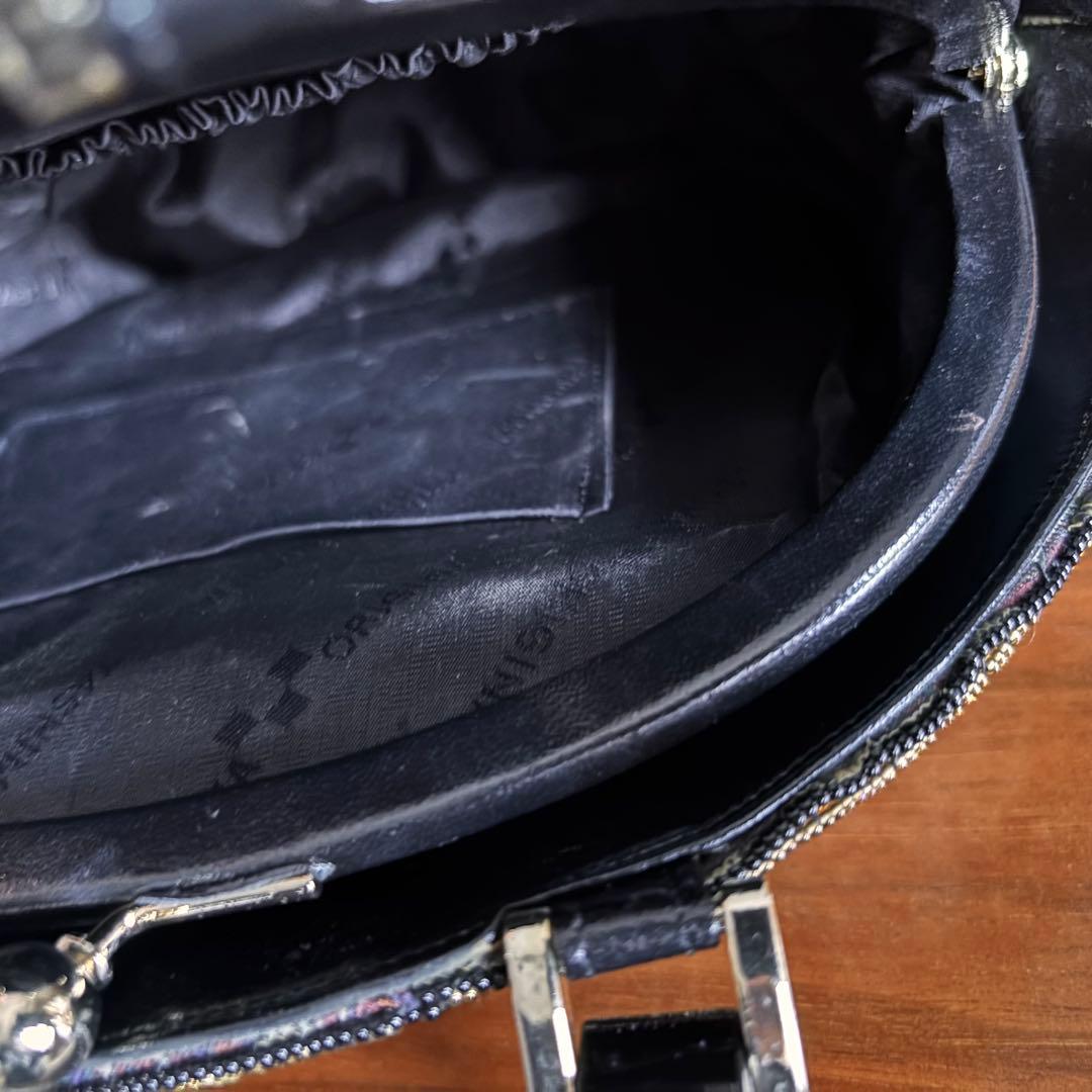 和装【 刺繍 ビーズバッグ 】がま口