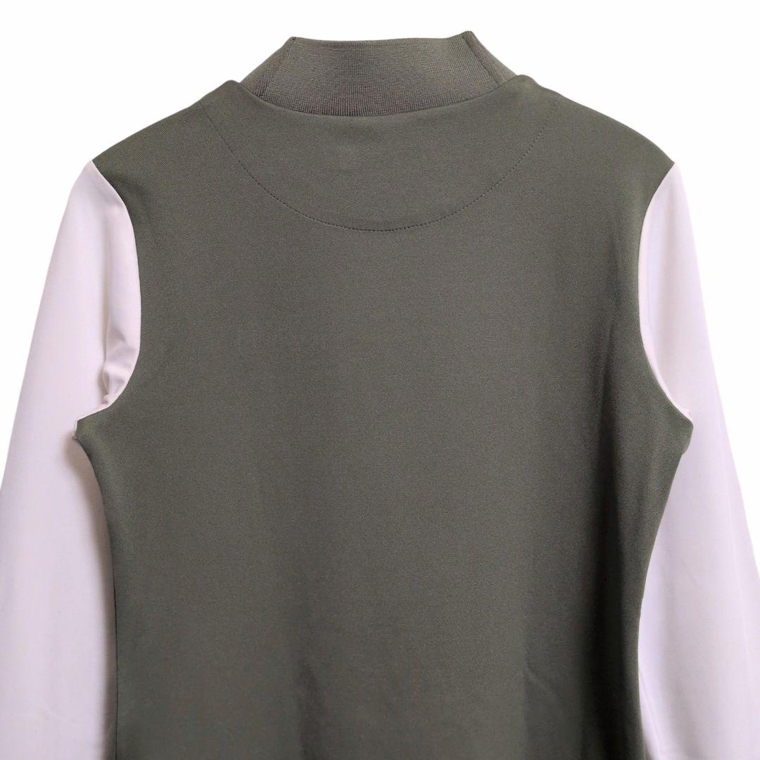 VIVA HEARTビバハート ベア鹿の子 ストレッチ モックネック 長袖シャツ