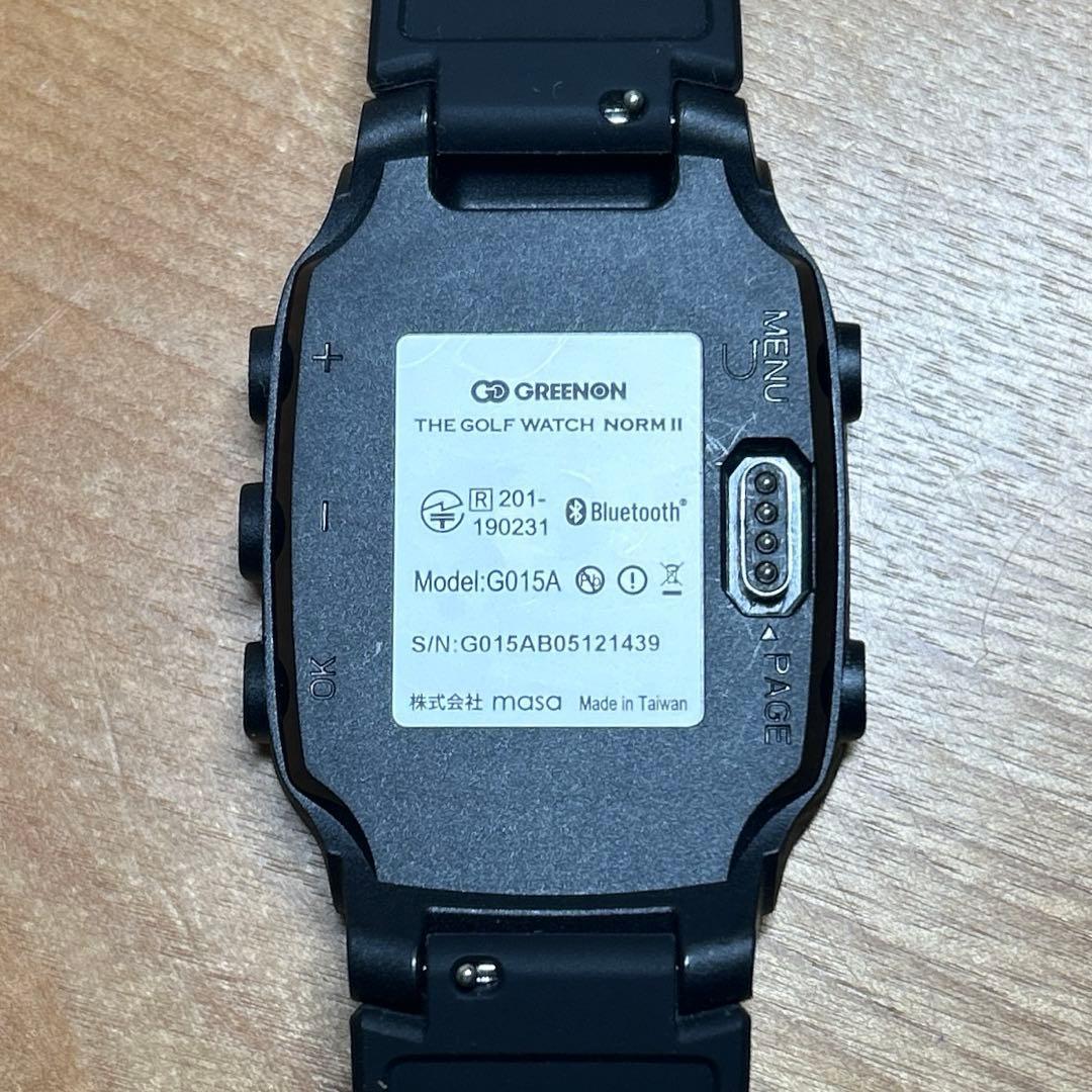 グリーンオン ザ・ゴルフウォッチ ノルムII ブラック ゴルフGPS腕時計