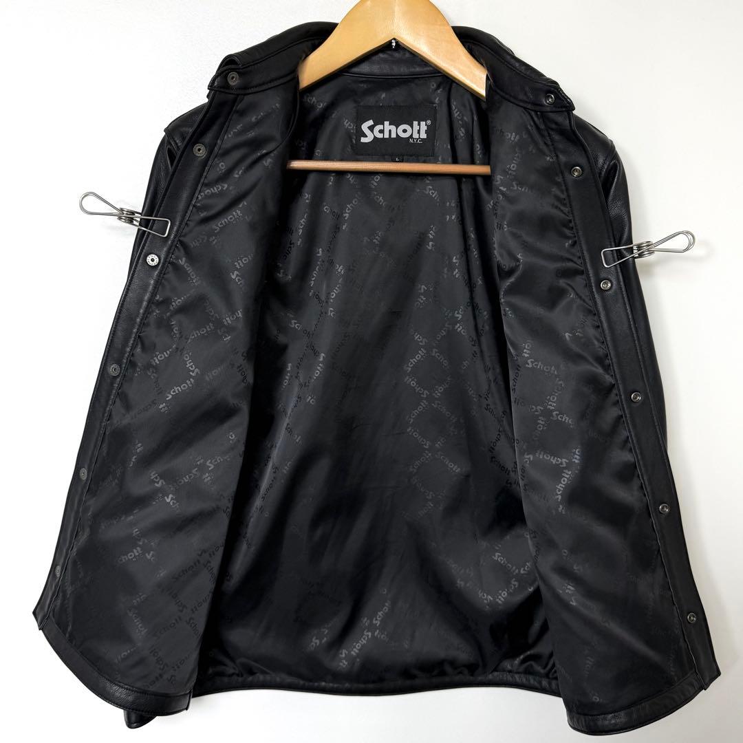 Schott ショット レザー ジャケット　ブラック　L