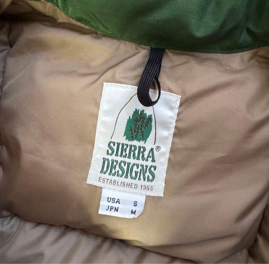 シェラデザイン　ダウンベスト　グリーン　サイズM