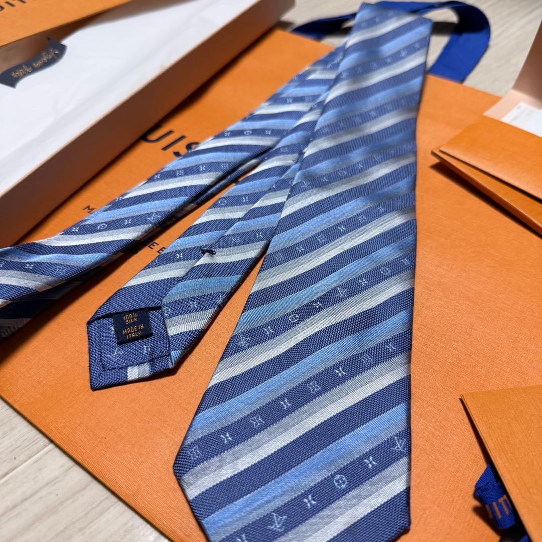 新品✨箱袋付❗️LV ヴィトンネクタイ メンズ シルク イタリア製