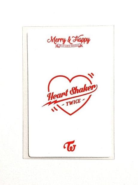 TWICE　チェヨン　トレカ　サノク　Merry&Happy