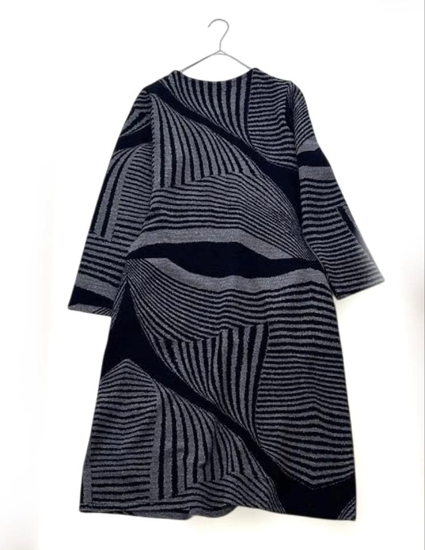遊 小竹正 日本製 ニットワンピース ストレッチ素材サイズ2（M）