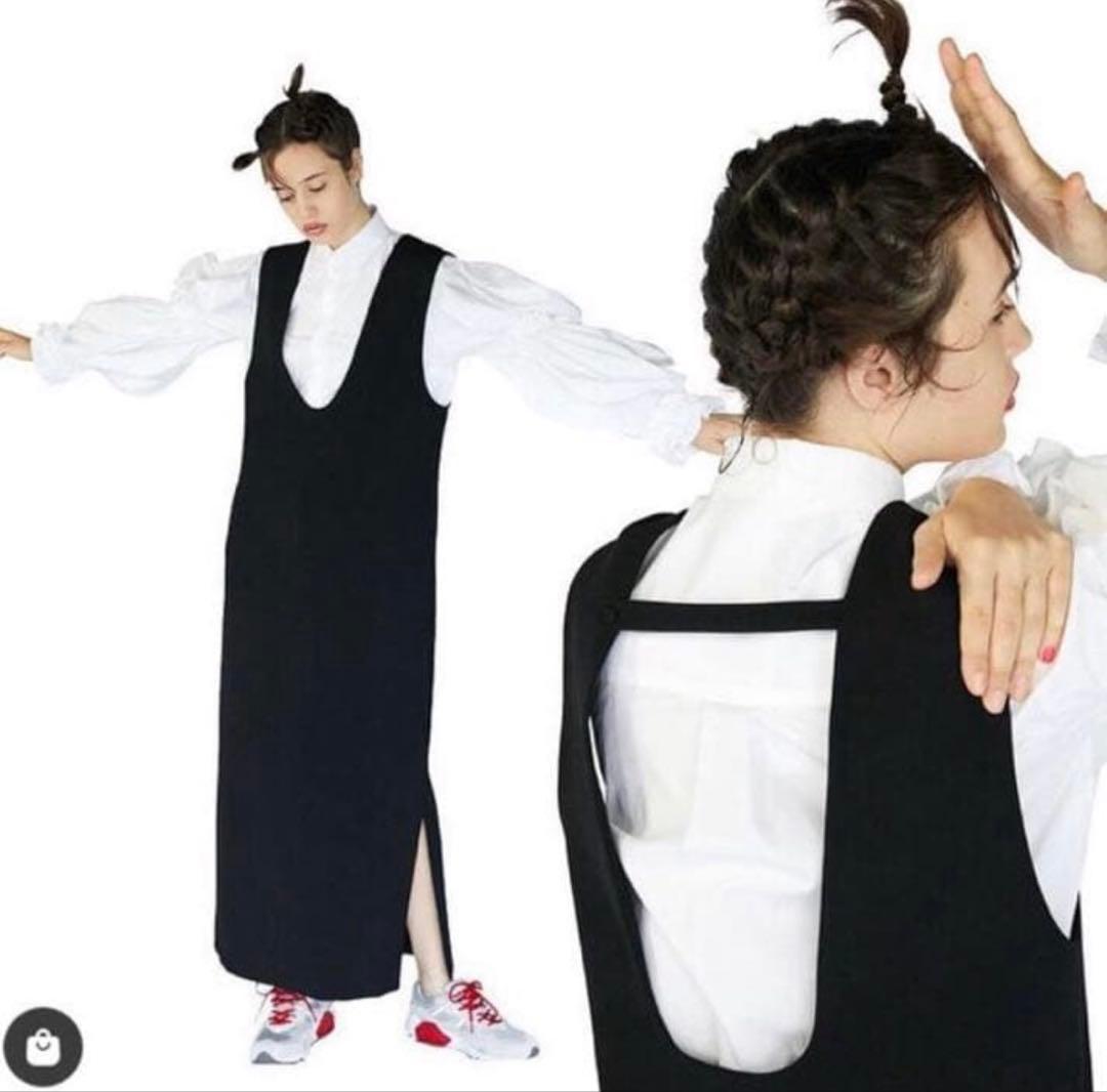 【ENFOLD】エンフォルド　ダブルクロス　ジャンパースカート 36