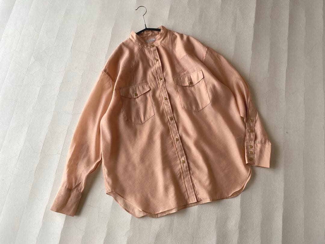 ジャーナルスタンダードJOURNAL STANDARDバンドカラーシアーシャツ