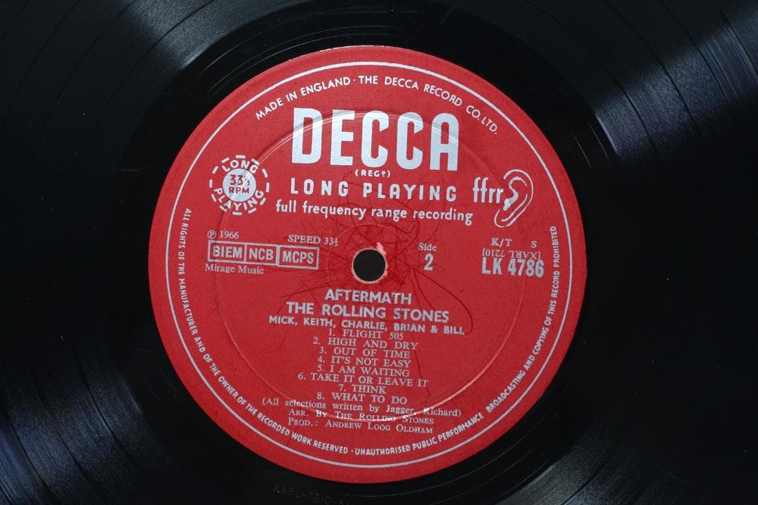 英LP The Rolling Stones Aftermath UK盤 プチ音