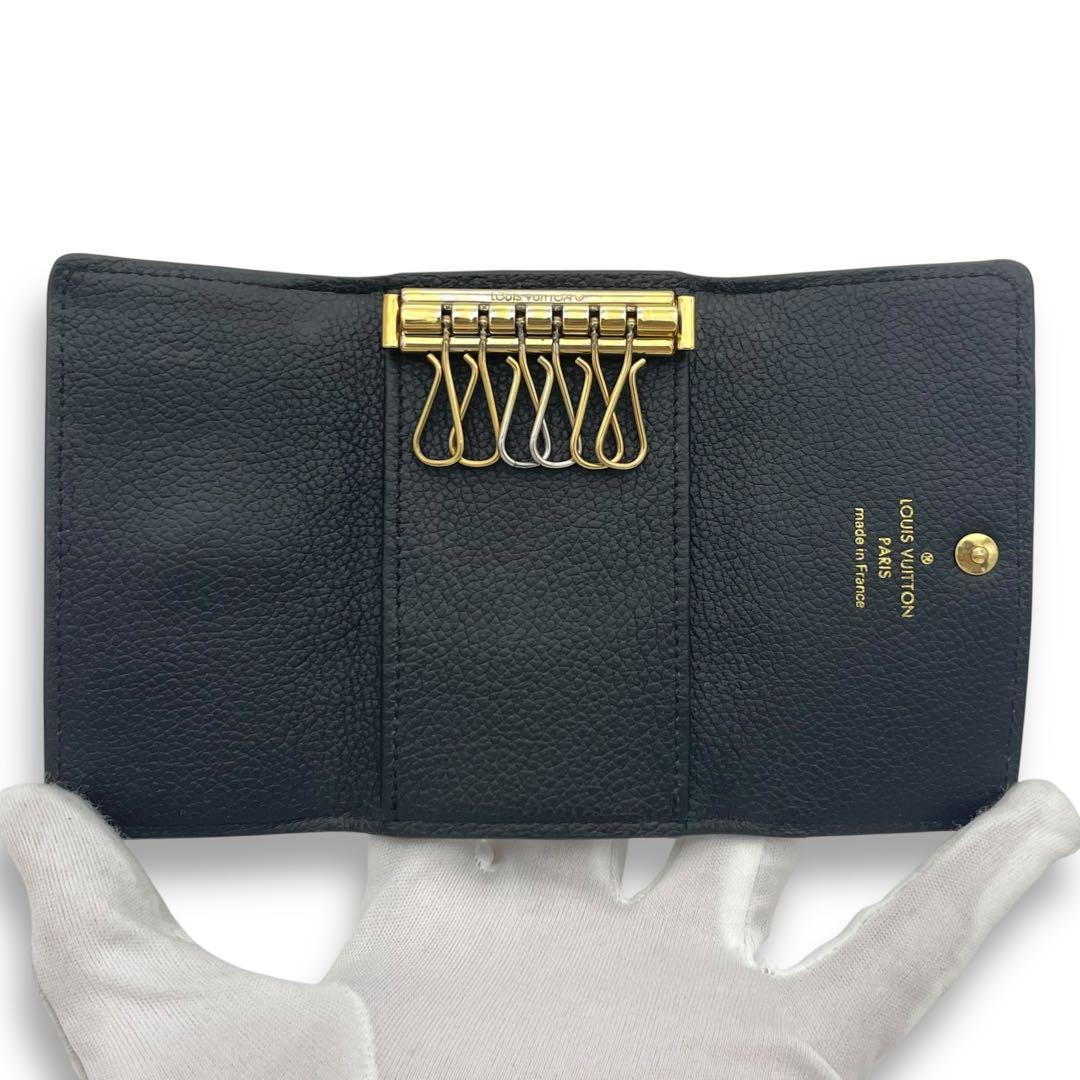 ルイヴィトン 6連 キーケース ミュルティクレ6 モノグラム アンプラント 黒