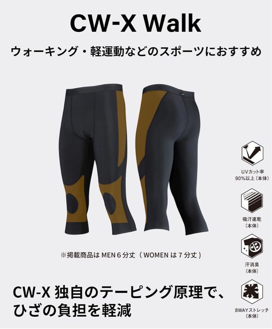 CWX レディース スポーツタイツ 7分丈Mサイズ　※ 箱が潰れあり