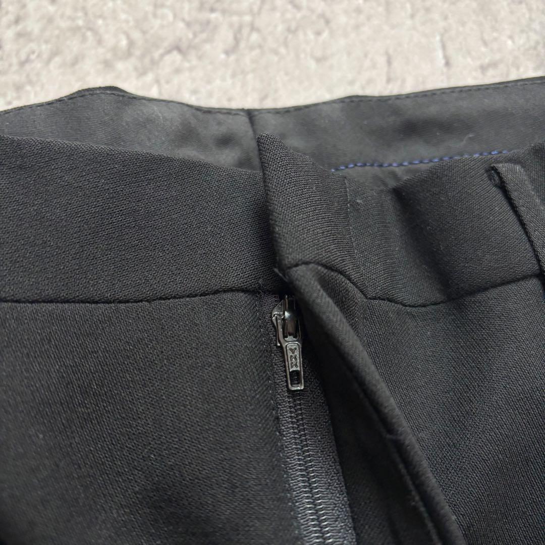 スーツ 90s 00s 2tuck summer wool slacks BLK