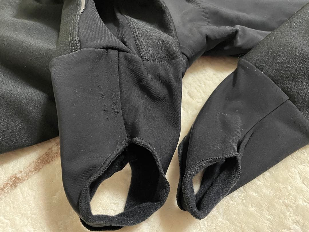 パールイズミ ウィンドブレーク クイック ビブ サーモ タイツ ブラック M